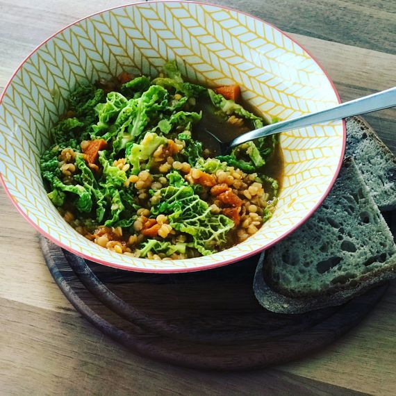 Moroccan red lentil soup